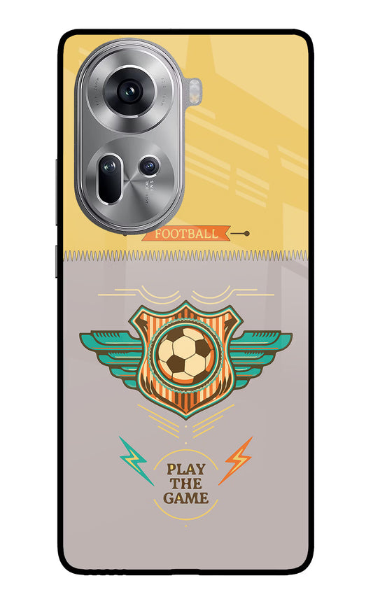 Football Oppo Reno11 Glass Case