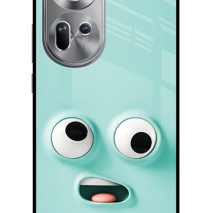 Funny Cartoon Oppo Reno11 Glass Case
