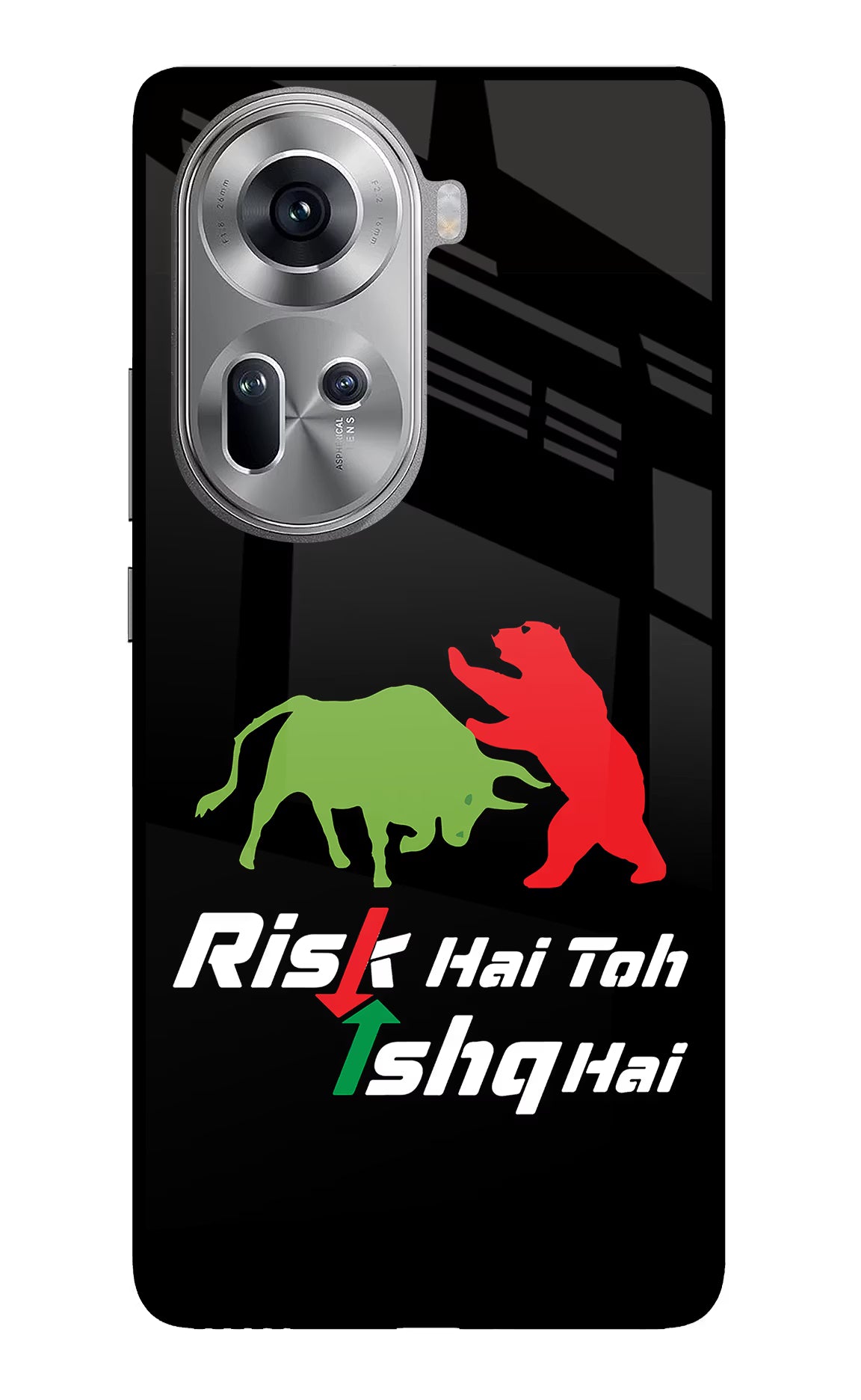 Risk Hai Toh Ishq Hai Oppo Reno11 Glass Case