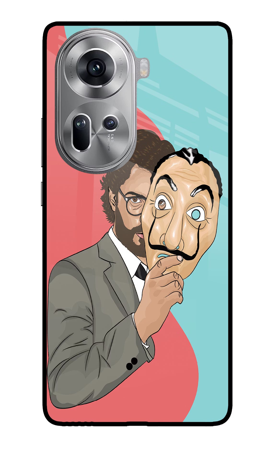 Professor Oppo Reno11 Glass Case