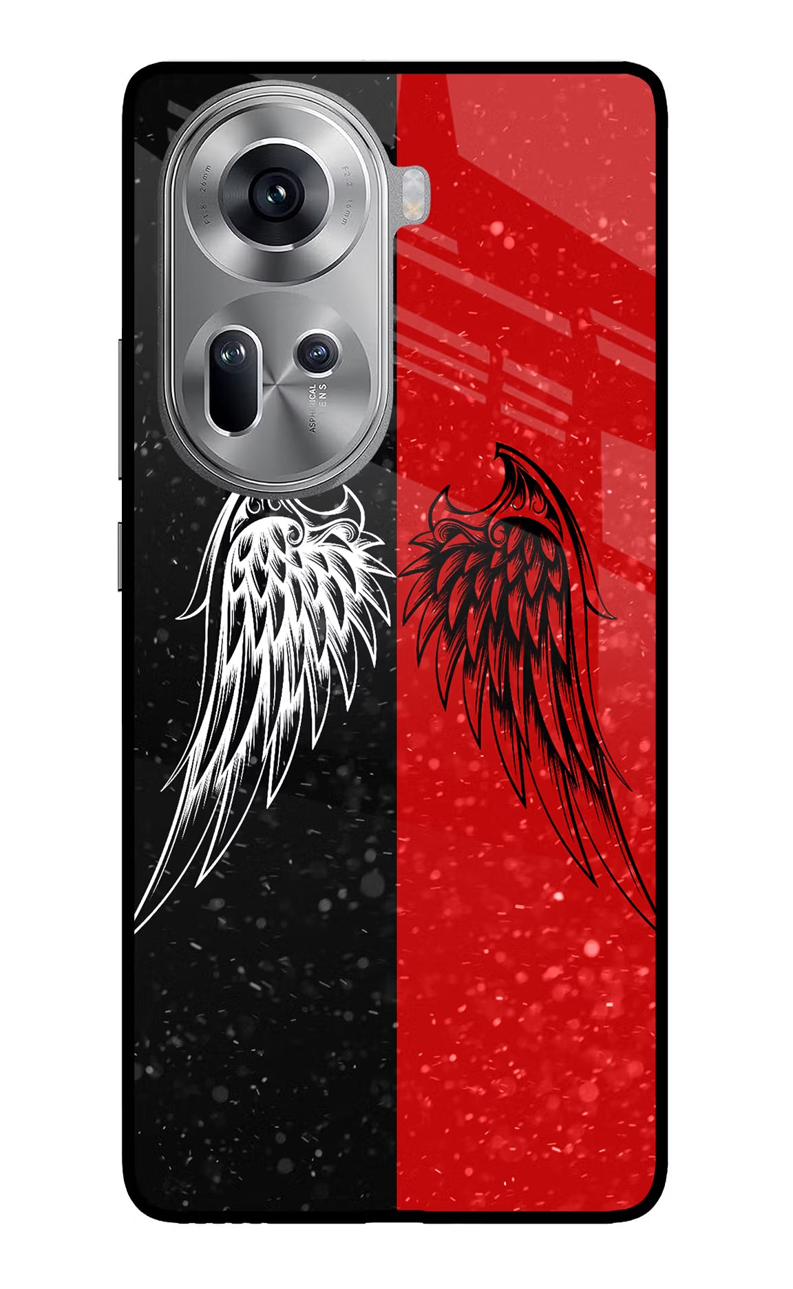 Wings Oppo Reno11 Glass Case