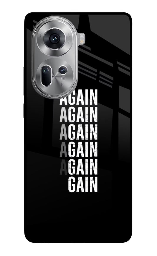 Again Again Gain Oppo Reno11 Glass Case