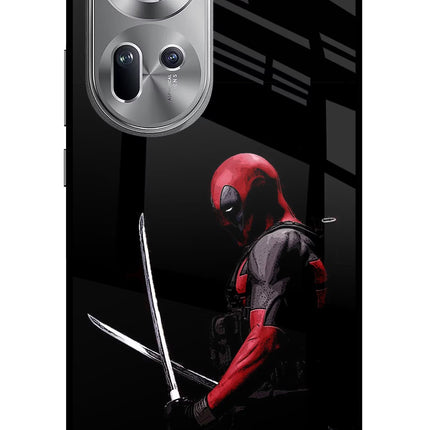 Deadpool Oppo Reno11 Glass Case Back Cover by Casekaro