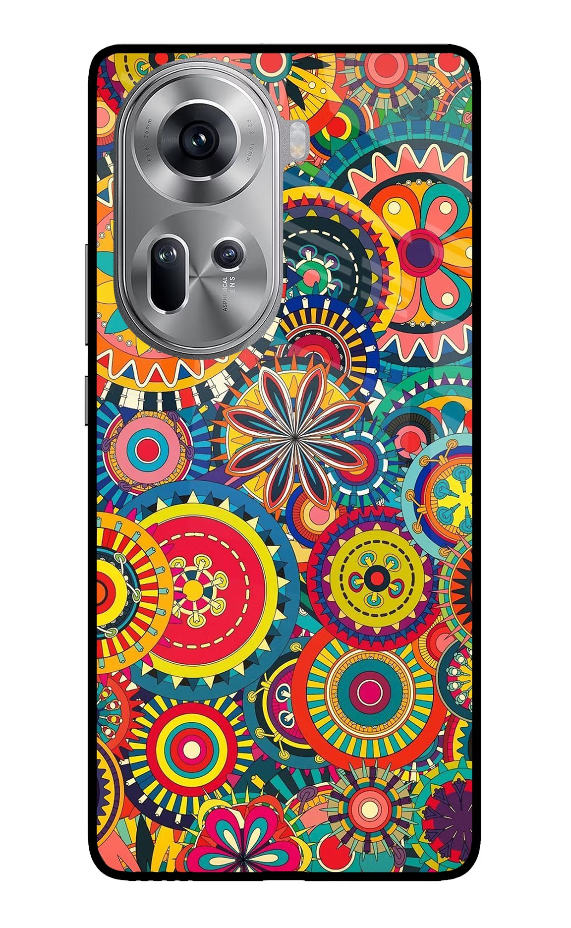 Gol Gol Art Oppo Reno11 Glass Case Back Cover by Casekaro