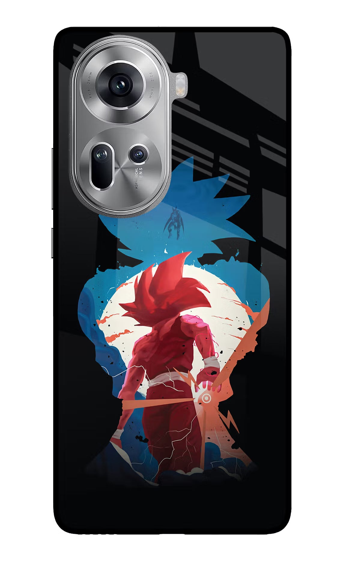 Goku Oppo Reno11 Glass Case Back Cover by Casekaro