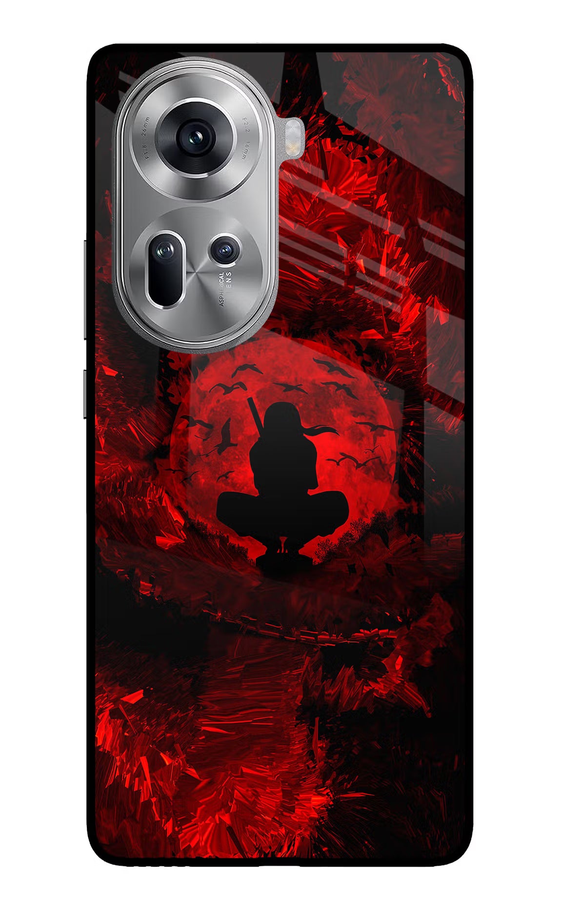 Itachi Uchiha Oppo Reno11 Glass Case Back Cover by Casekaro