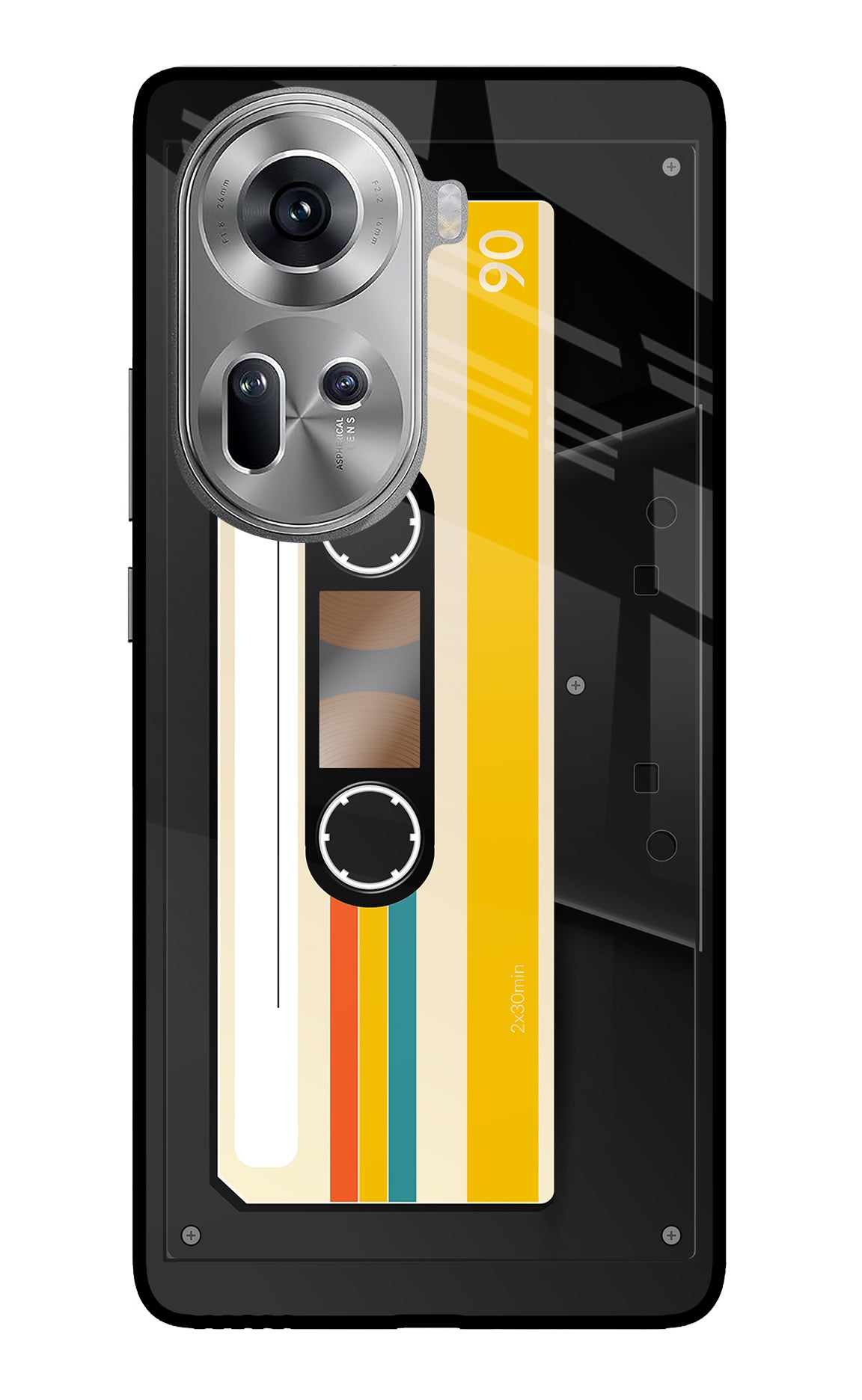 Tape Cassette Oppo Reno11 Glass Case