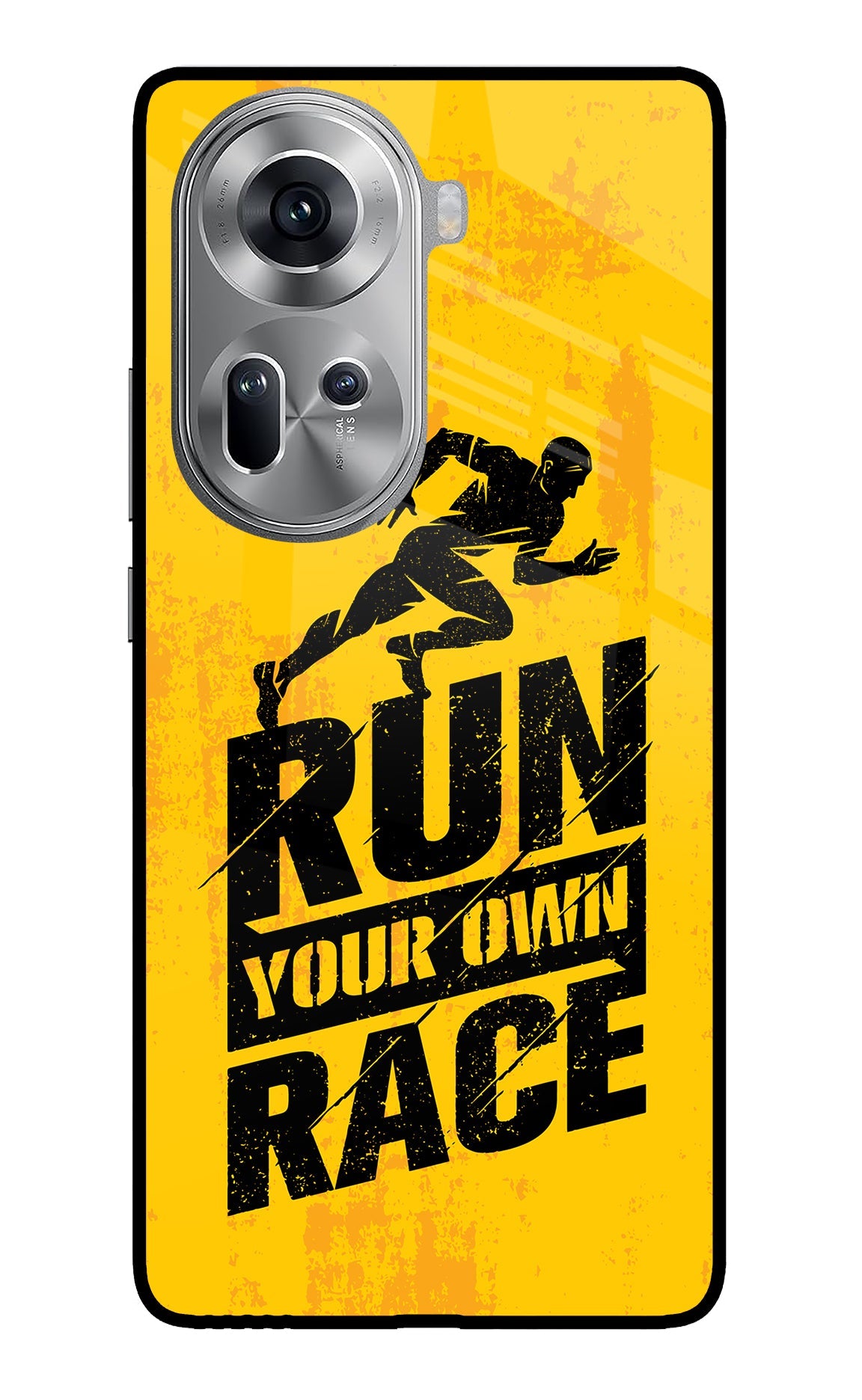 Run Your Own Race Oppo Reno11 Glass Case