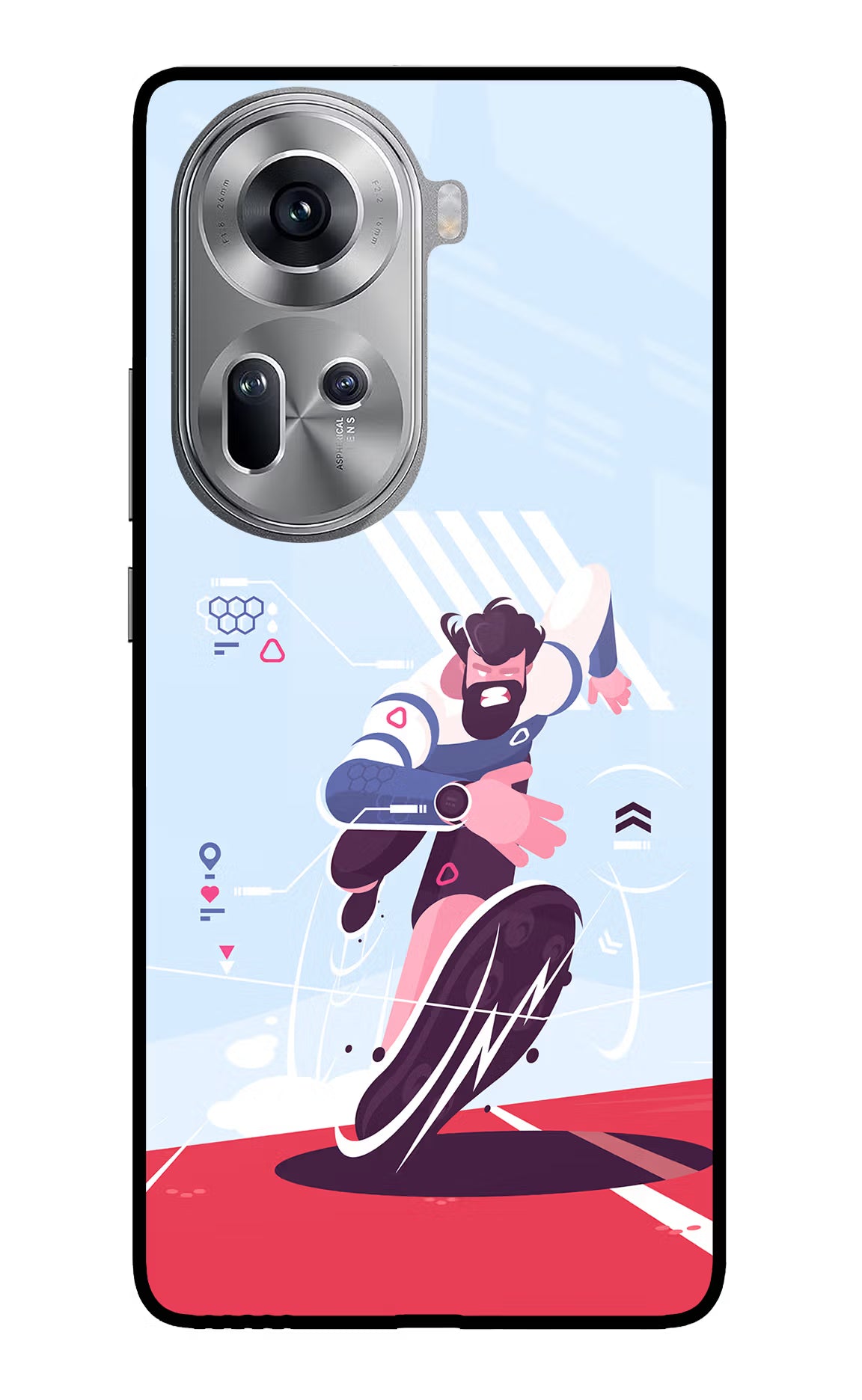 Run Pro Oppo Reno11 Glass Case