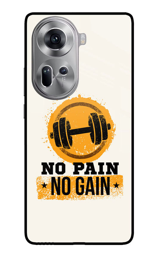 No Pain No Gain Oppo Reno11 Glass Case