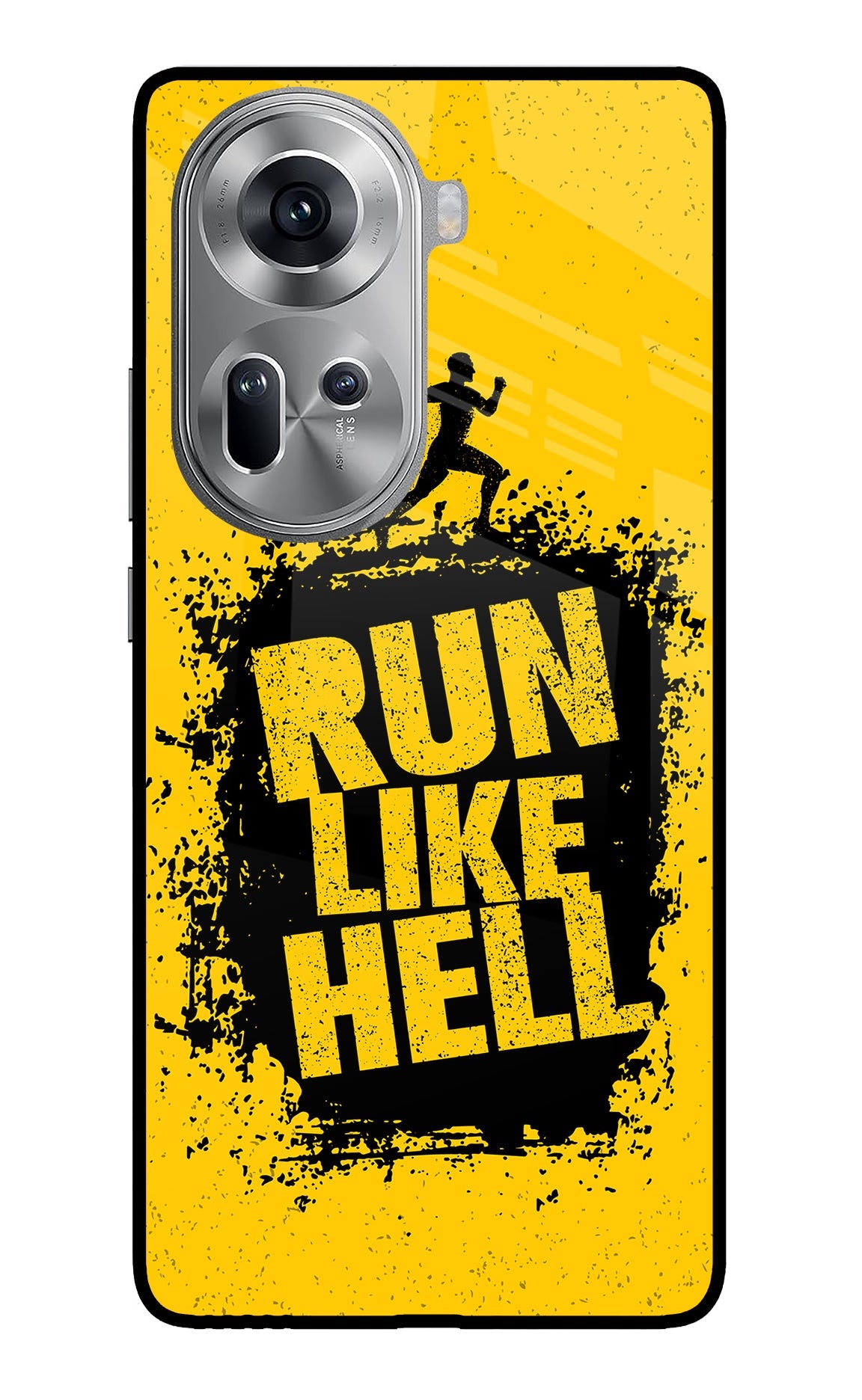 Run Like Hell Oppo Reno11 Glass Case