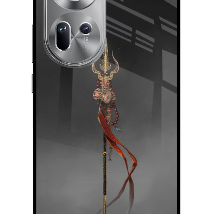 Shiv Trishul Oppo Reno11 Glass Case Back Cover by Casekaro