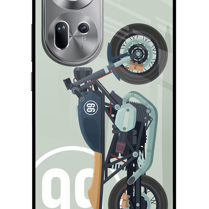 Classic Cafe Racer 99 Oppo Reno11 Glass Case
