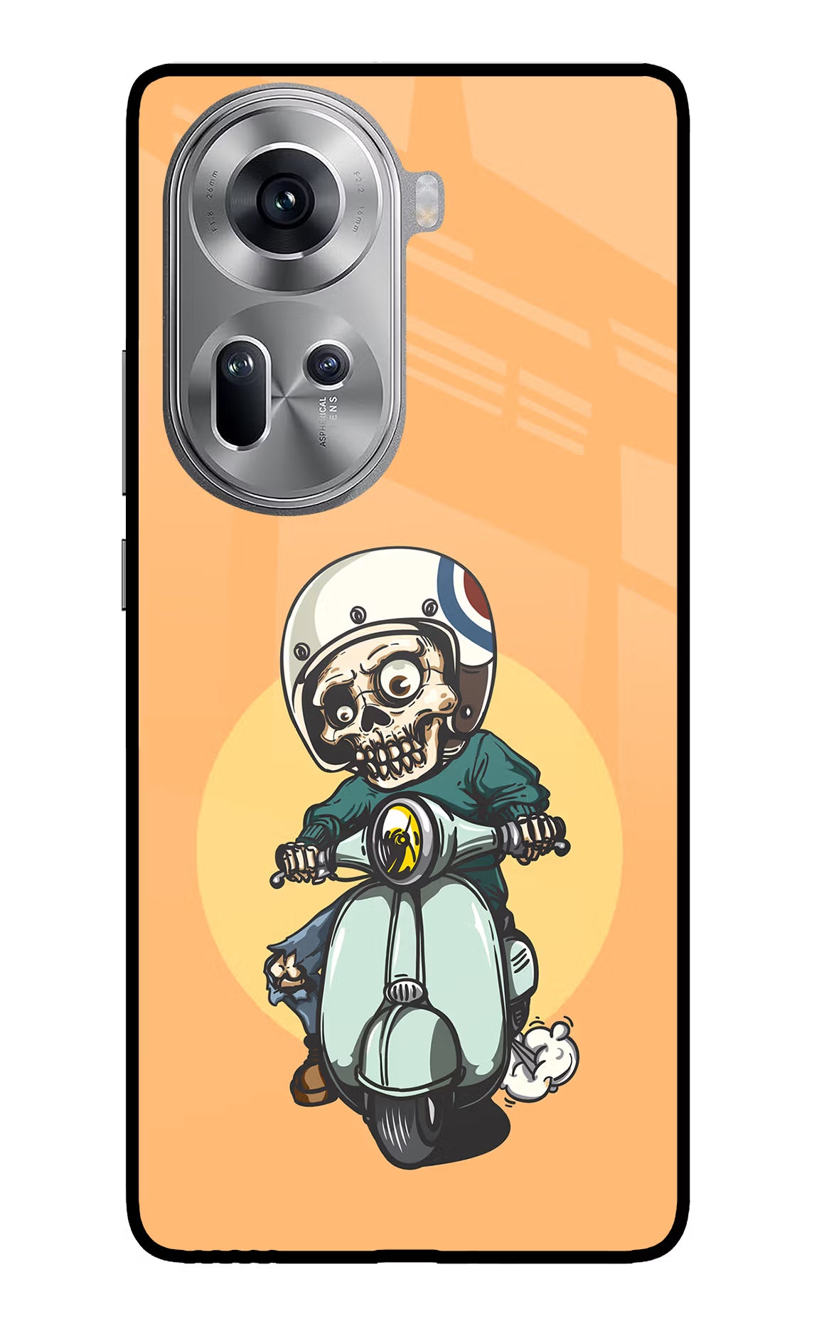 Undead Biker Oppo Reno11 Glass Case