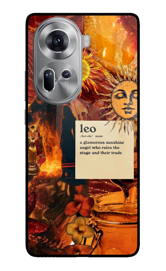 Leo Zodiac Oppo Reno11 Glass Case