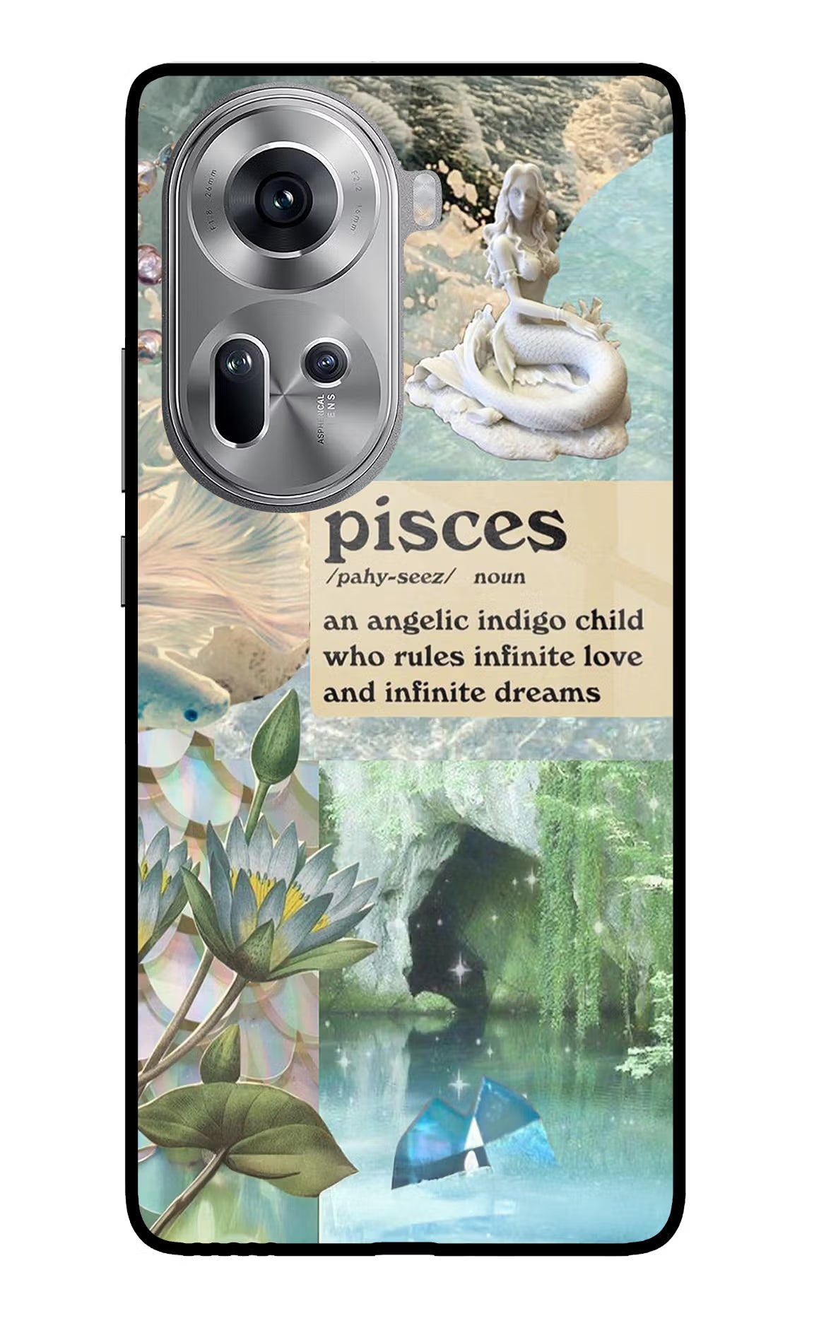 Pisces Zodiac Oppo Reno11 Glass Case