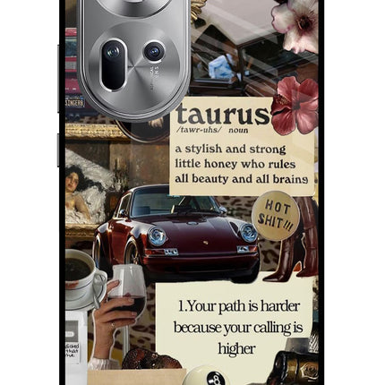 Taurus Zodiac Oppo Reno11 Glass Case