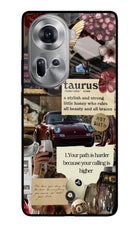 Taurus Zodiac Oppo Reno11 Glass Case