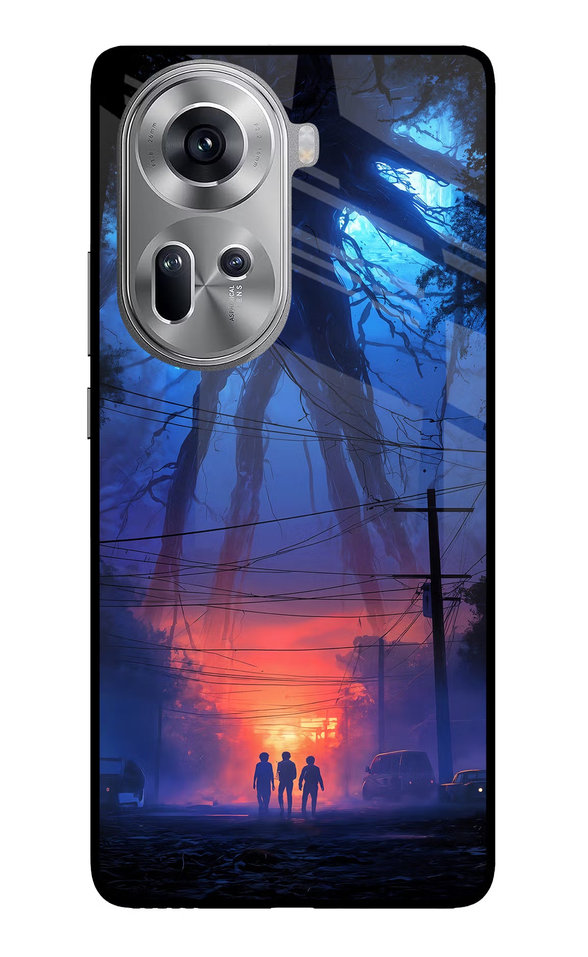 Ordinary Things Shadow Oppo Reno11 Glass Case Back Cover by Casekaro