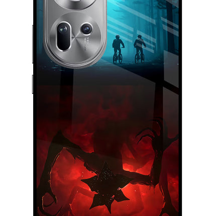Ordinary Things Downside Up Oppo Reno11 Glass Case Back Cover by Casekaro