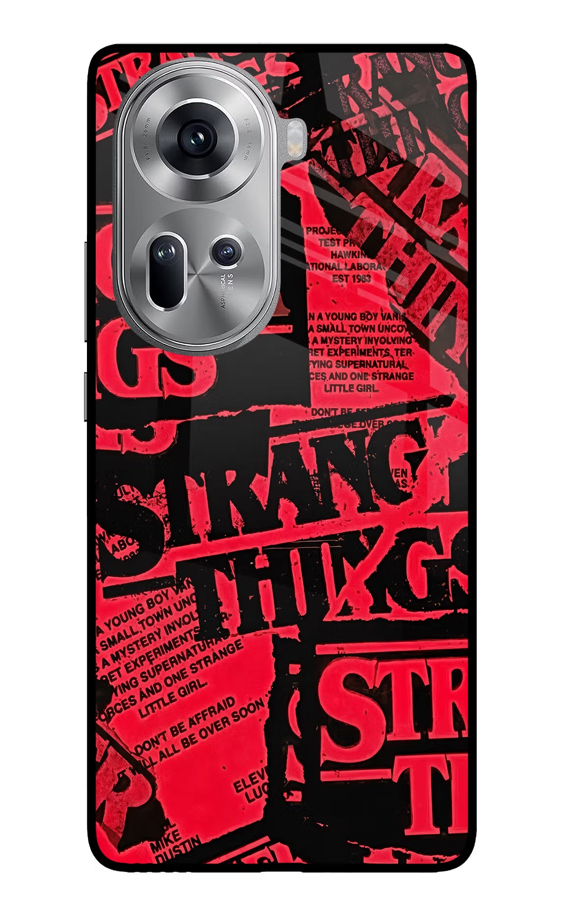 Ordinary Things Oppo Reno11 Glass Case Back Cover by Casekaro