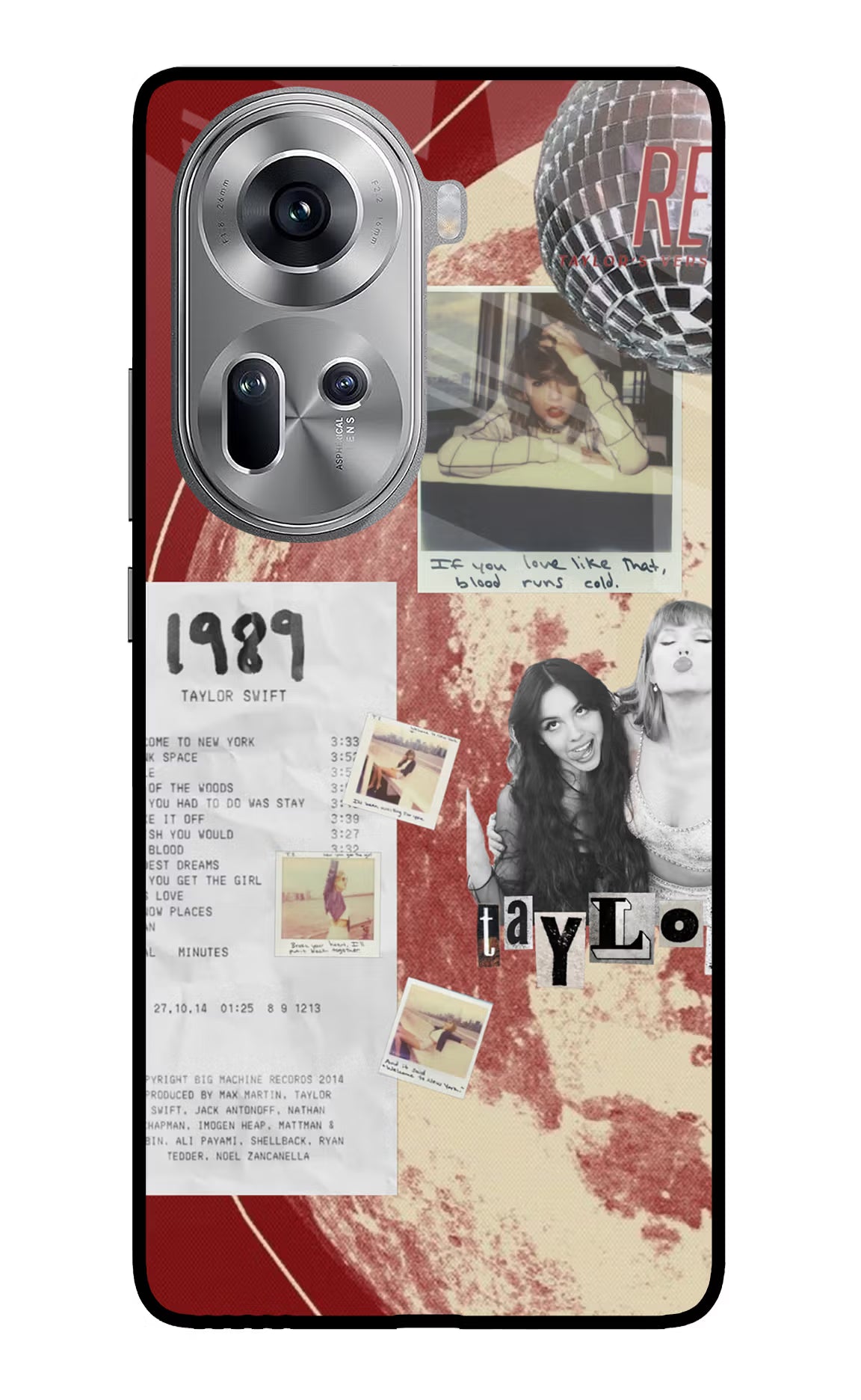 Taylor Swift Oppo Reno11 Glass Case