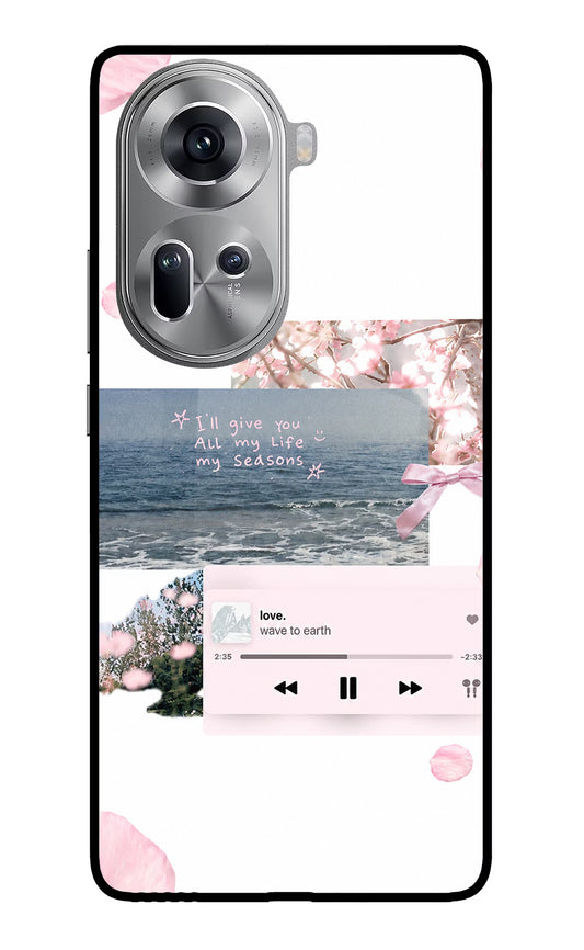 Wave to earth Oppo Reno11 Glass Case