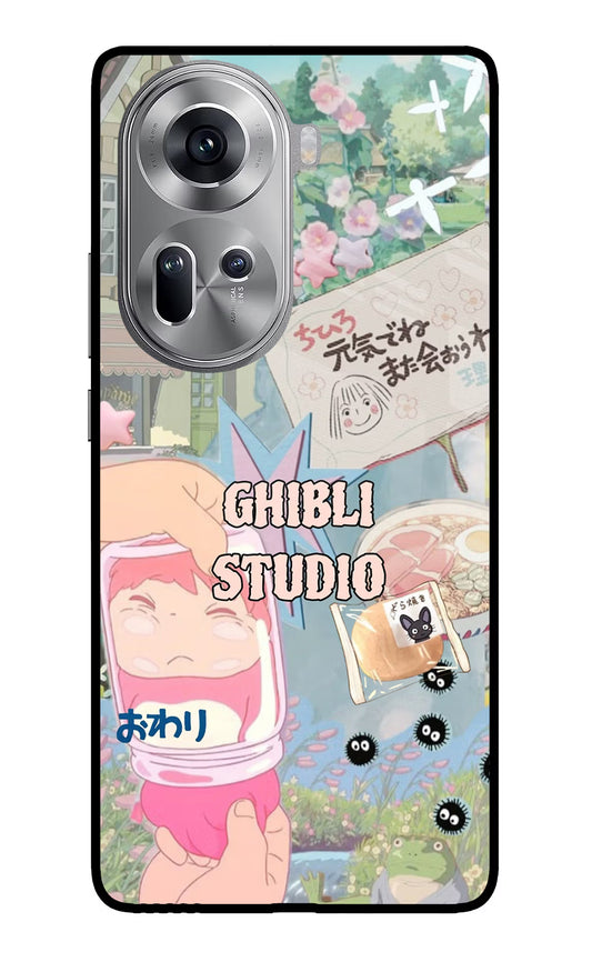 Studio Ghibli Oppo Reno11 Glass Case