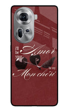Velvet Cherry Oppo Reno11 Glass Case