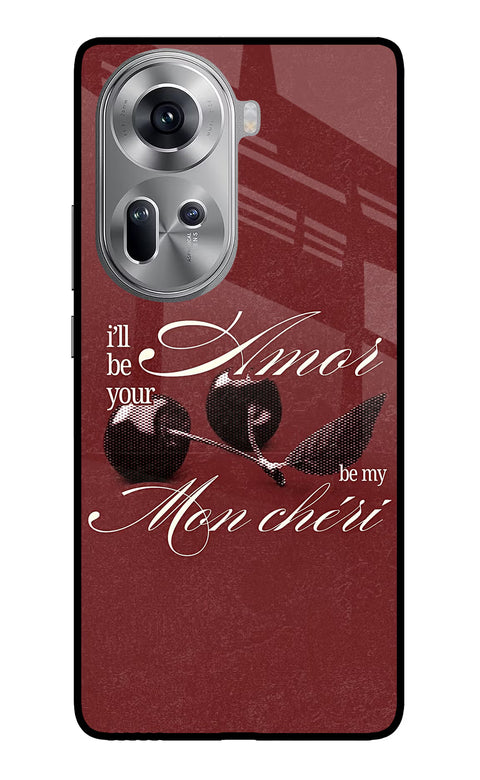 Velvet Cherry Oppo Reno11 Glass Case