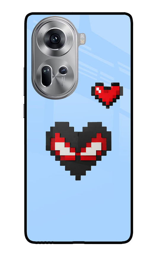 Peter Heart Oppo Reno11 Glass Case