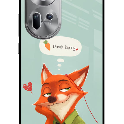Nick Charm Oppo Reno11 Glass Case Back Cover by Casekaro