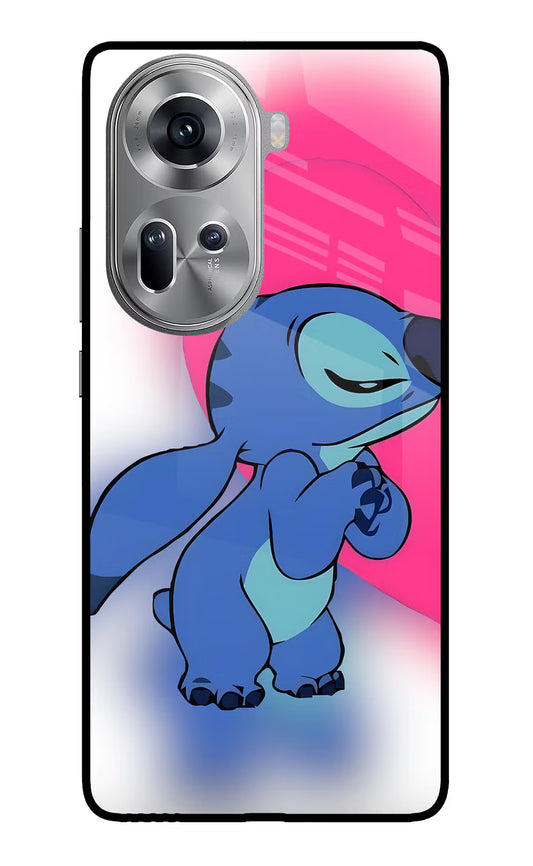 Stitch Hug Oppo Reno11 Glass Case