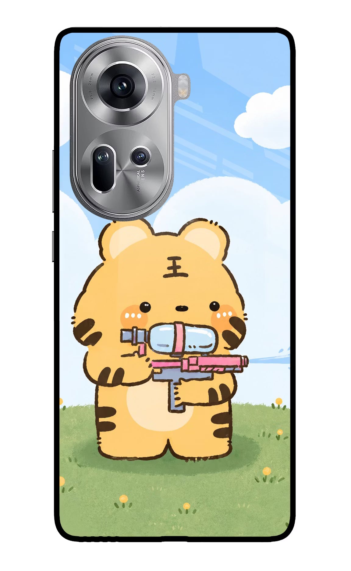 Tiger Treat Oppo Reno11 Glass Case