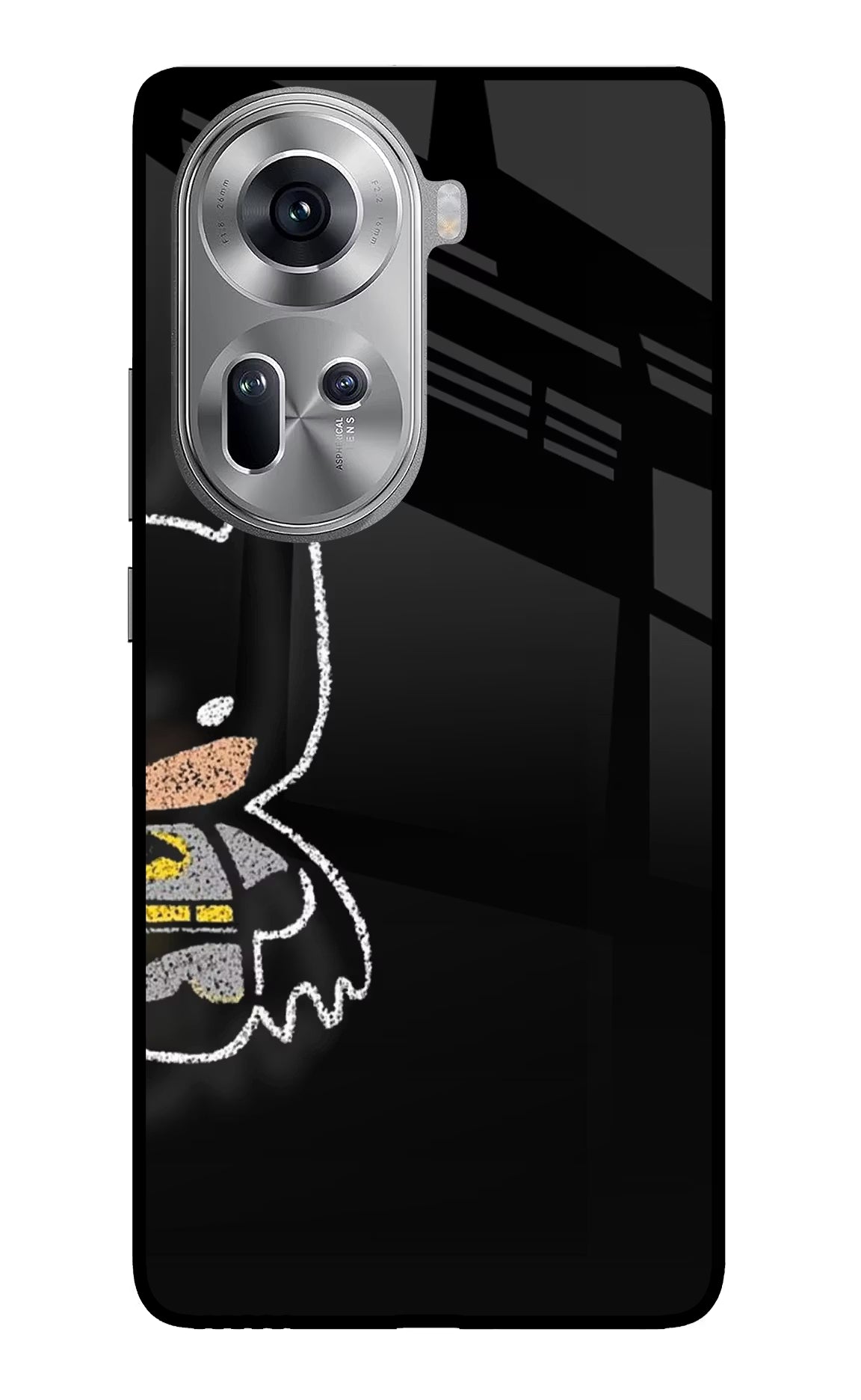 Bat Kitty Oppo Reno11 Glass Case