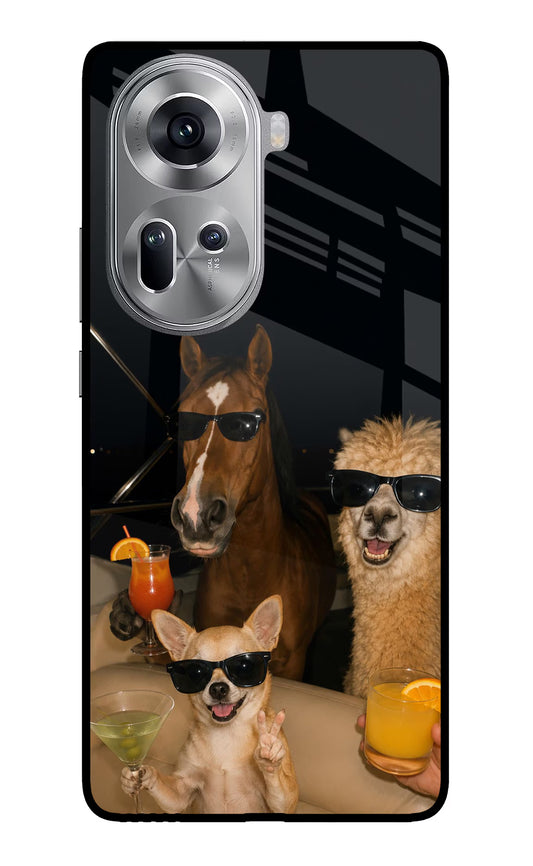 Party Squad Oppo Reno11 Glass Case