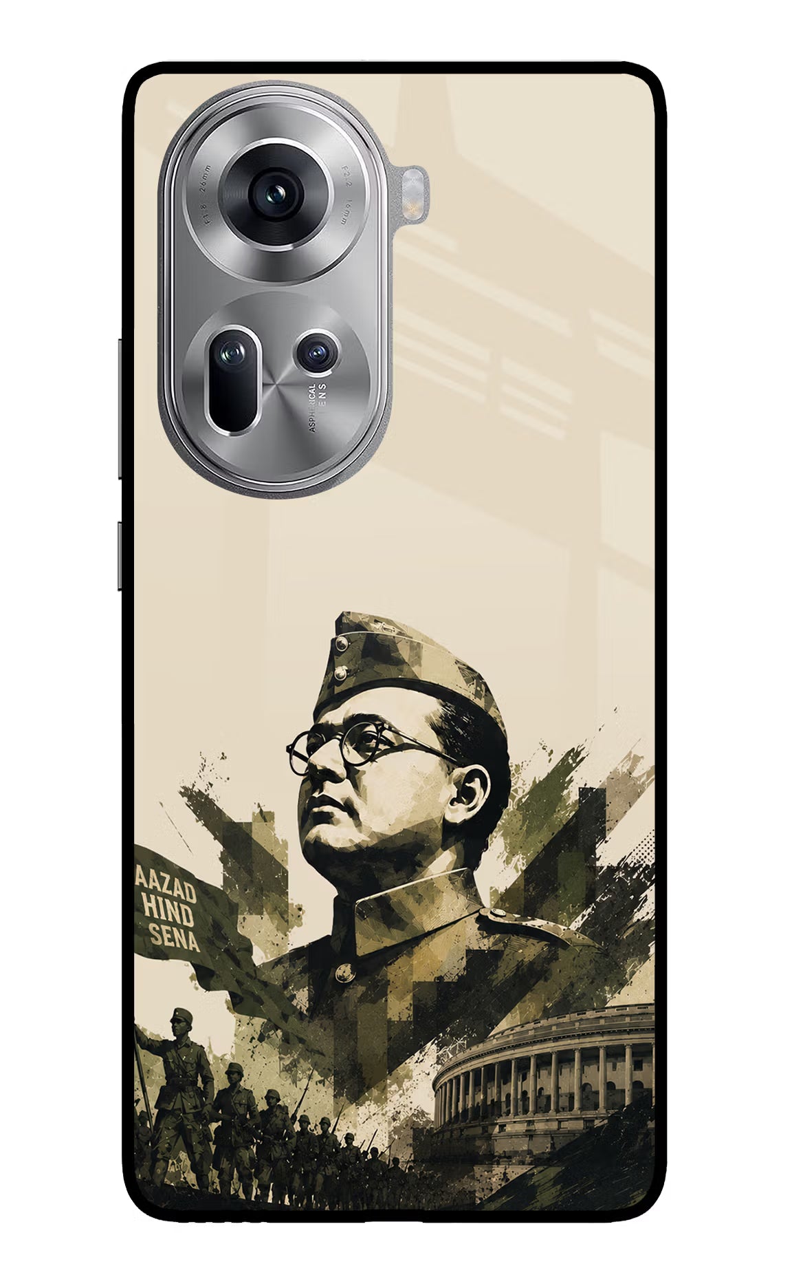 Netaji Rising Oppo Reno11 Glass Case