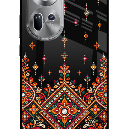 Noir Mehfil Oppo Reno11 Glass Case