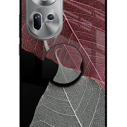 Leaf Pattern Oppo Reno11 Pop Case by Casekaro