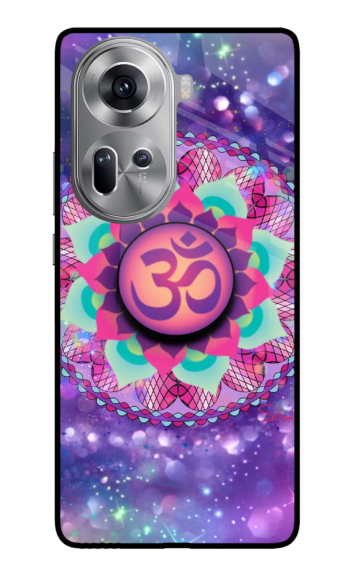 Om Purple Oppo Reno11 Pop Case by Casekaro