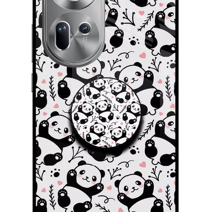 Cute Panda Oppo Reno11 Pop Case by Casekaro