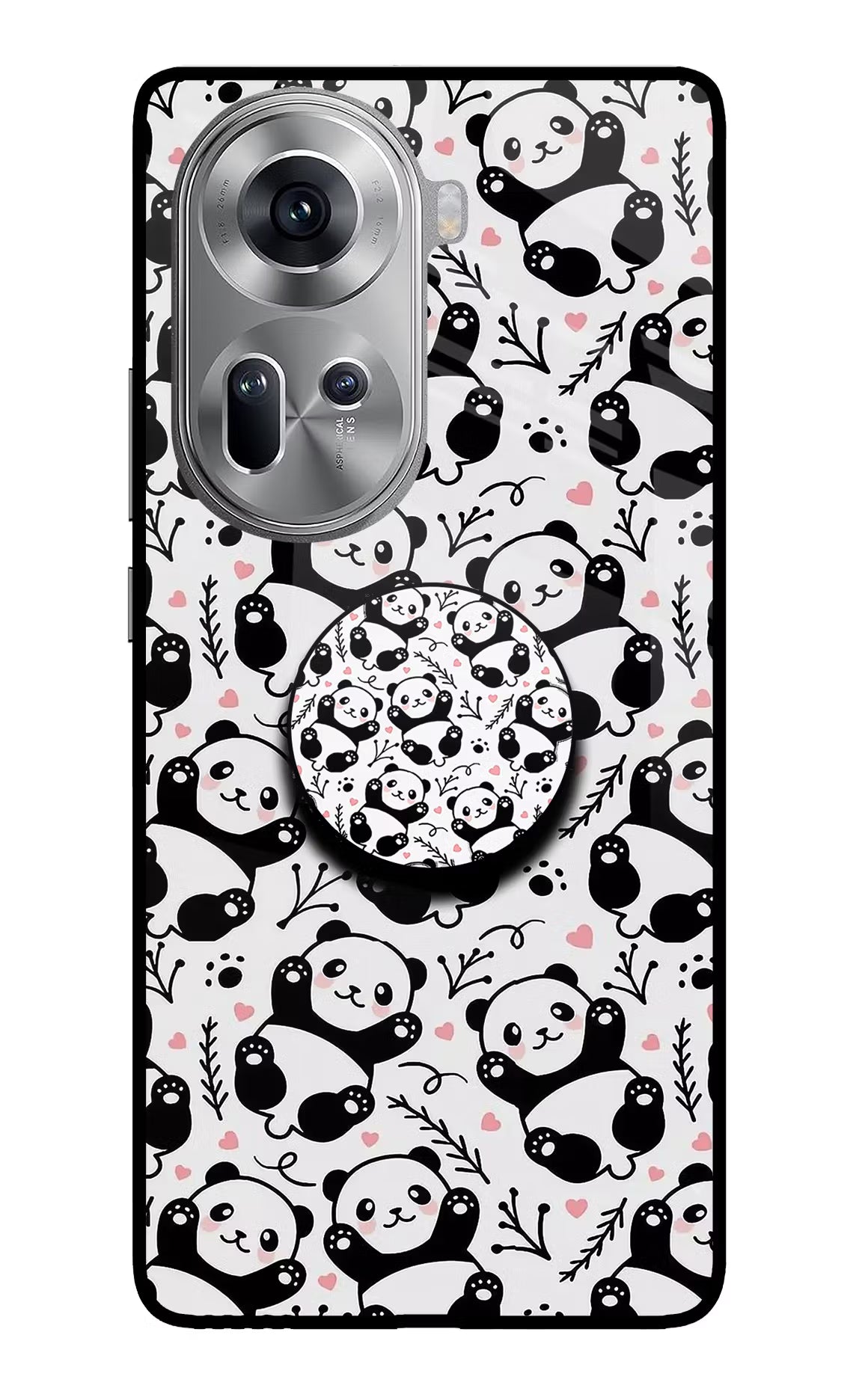 Cute Panda Oppo Reno11 Pop Case by Casekaro
