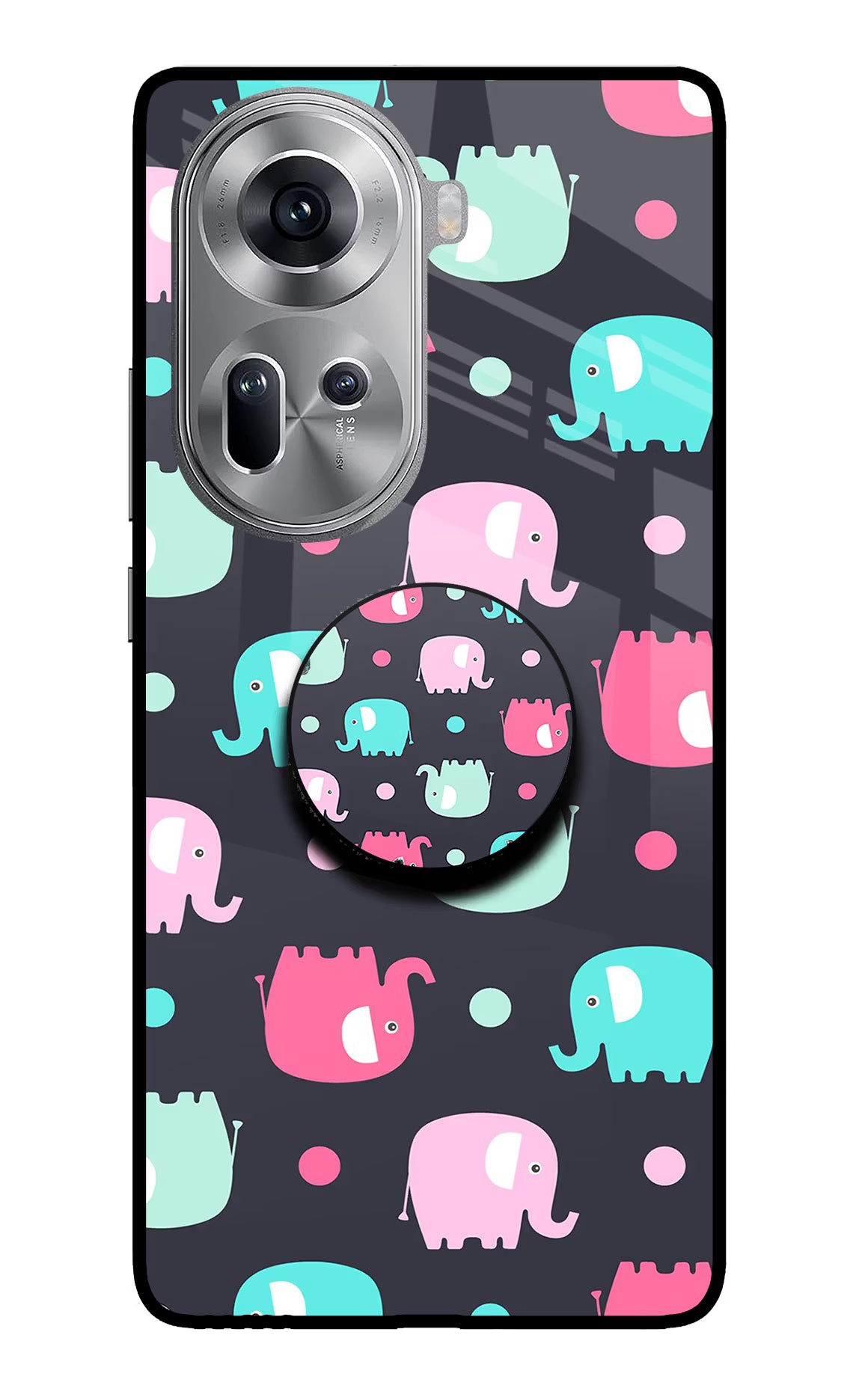 Baby Elephants Oppo Reno11 Pop Case by Casekaro