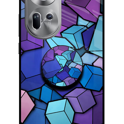 Cubic Abstract Oppo Reno11 Pop Case by Casekaro