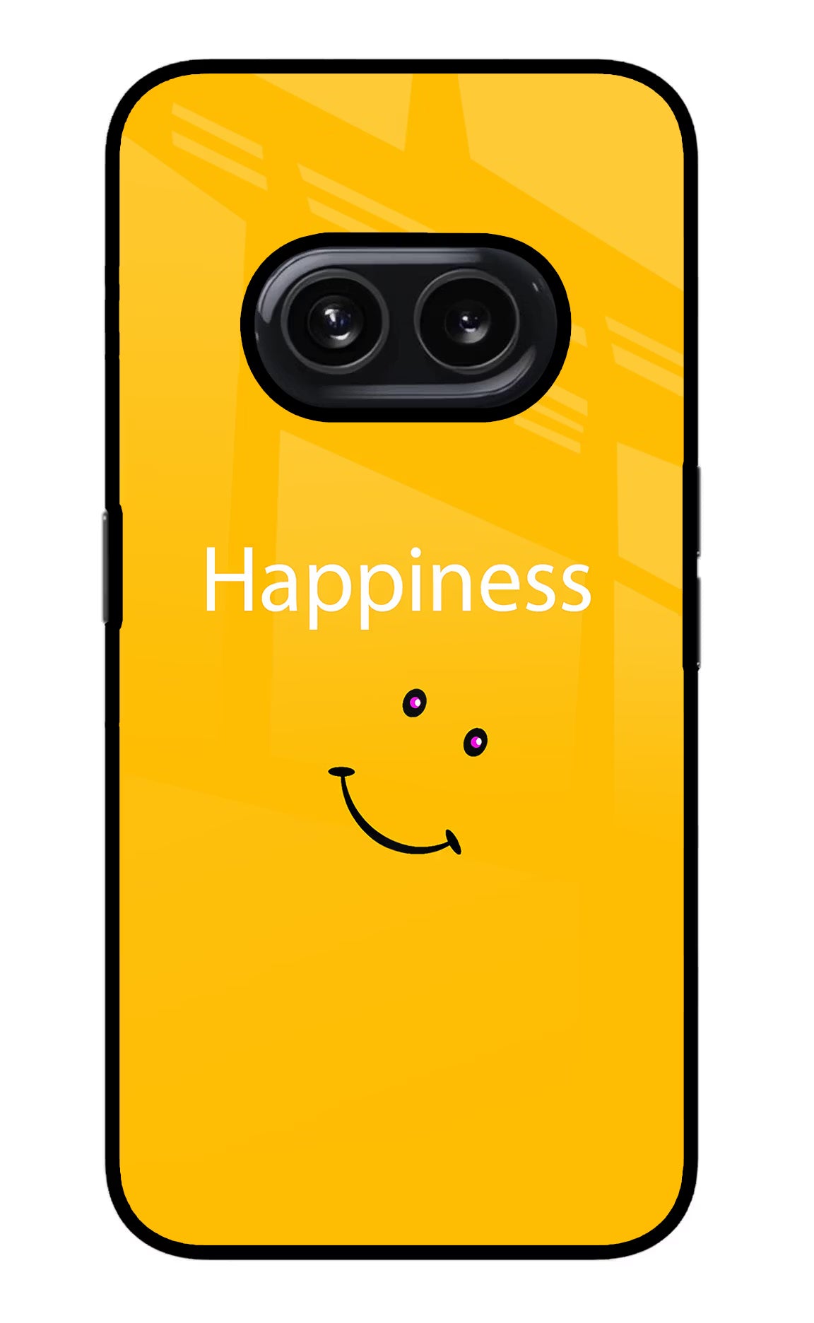 Happiness With Smiley Nothing Phone 2A Glass Case Back Cover by Casekaro