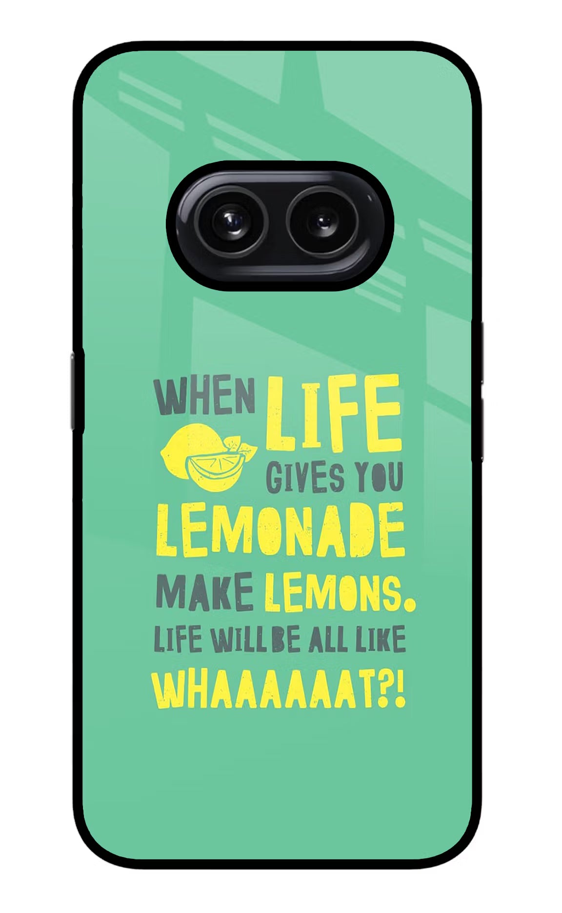 Quote Nothing Phone 2A Glass Case Back Cover by Casekaro