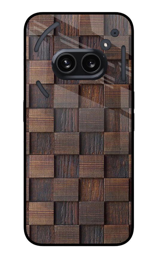 Wooden Cube Design Nothing Phone 2A Glass Case