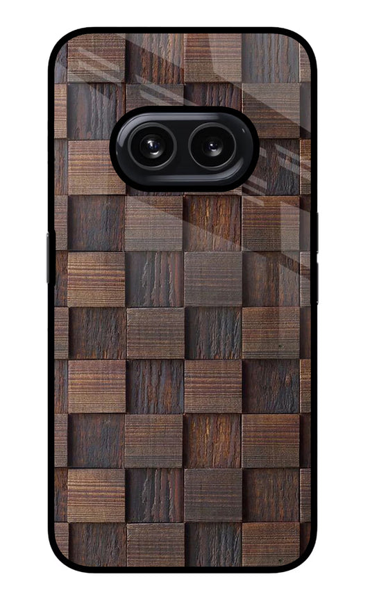 Wooden Cube Design Nothing Phone 2A Glass Case