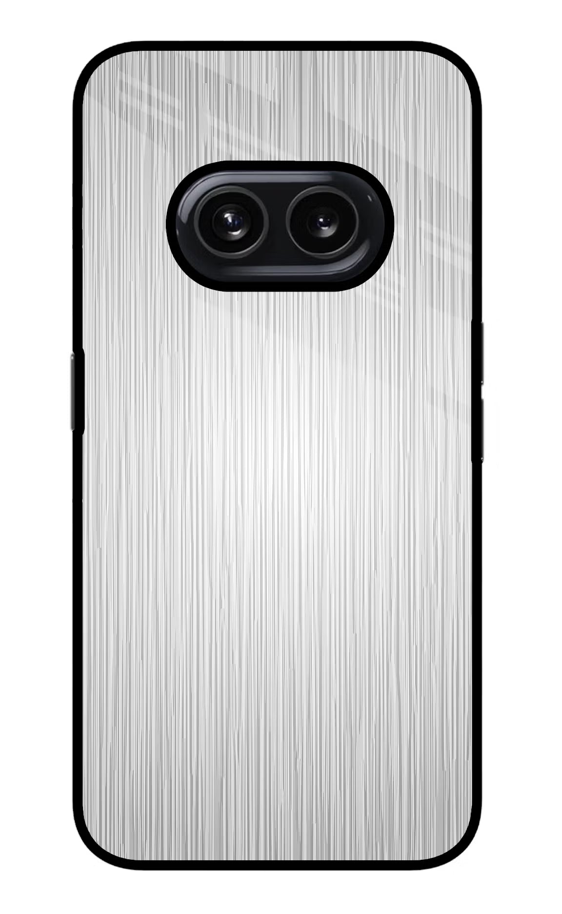 Wooden Grey Texture Nothing Phone 2A Glass Case Back Cover by Casekaro