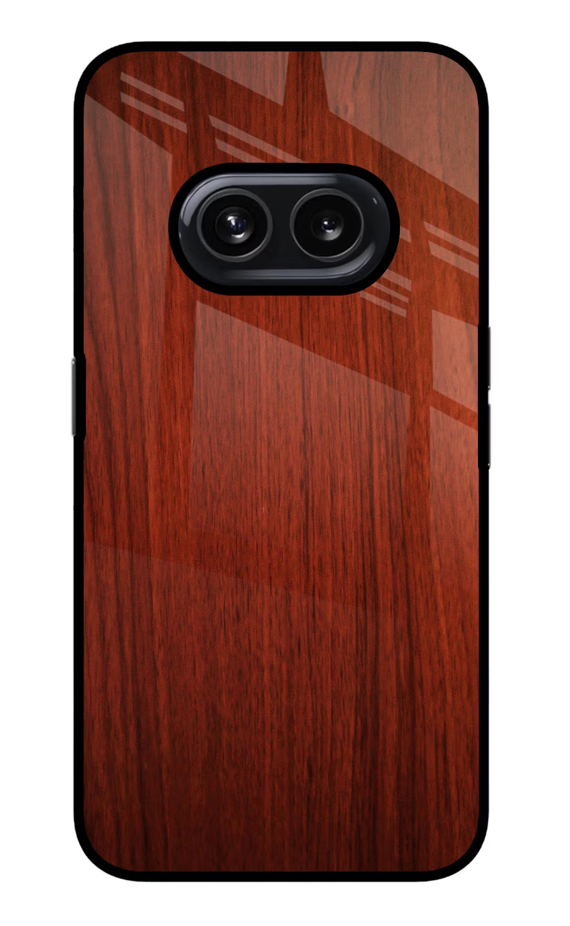 Wooden Plain Pattern Nothing Phone 2A Glass Case Back Cover by Casekaro